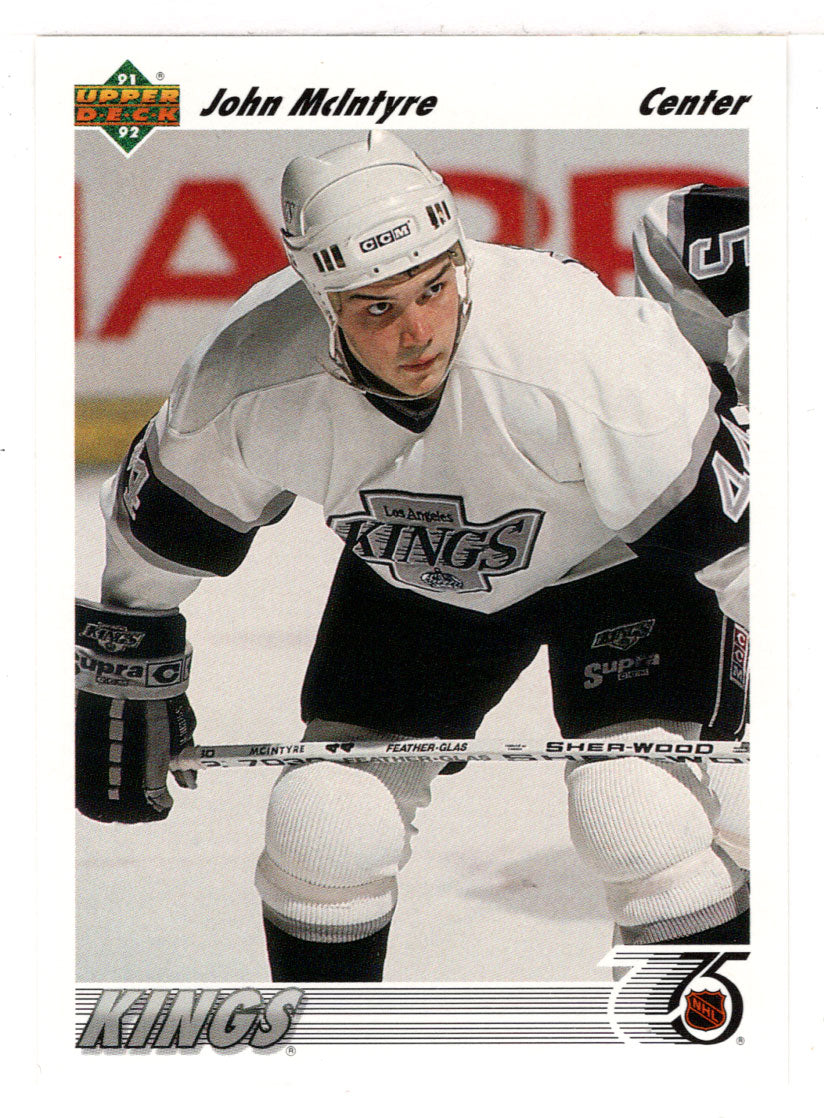 John McIntyre - Los Angeles Kings (NHL Hockey Card) 1991-92 Upper Deck # 218 Mint