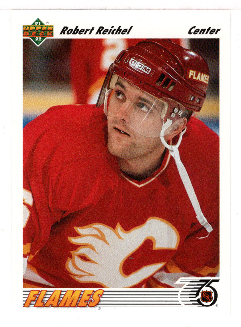 Robert Reichel - Calgary Flames (NHL Hockey Card) 1991-92 Upper Deck # 223 Mint