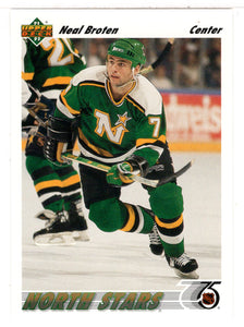 Neal Broten - Minnesota North Stars (NHL Hockey Card) 1991-92 Upper Deck # 232 Mint