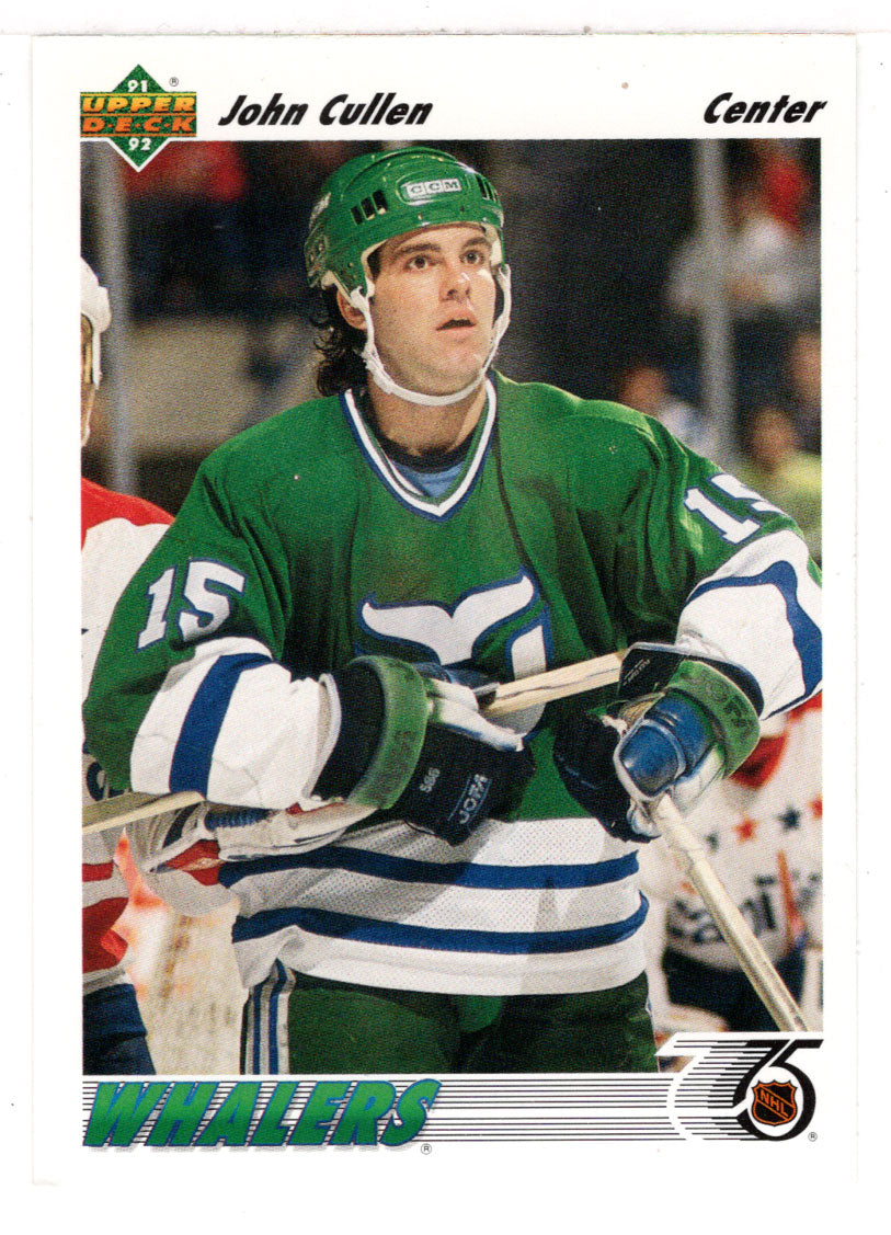 John Cullen - Hartford Whalers (NHL Hockey Card) 1991-92 Upper Deck # 235 Mint
