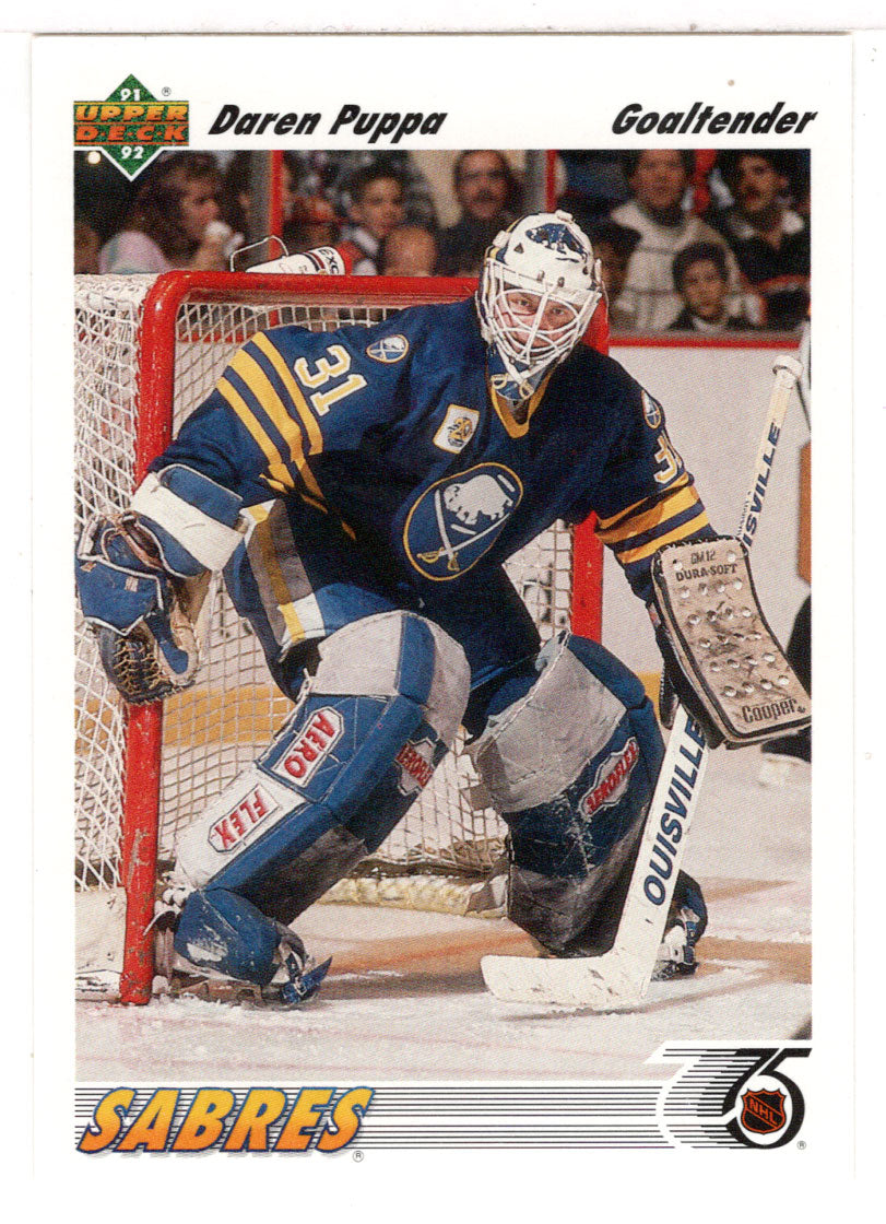 Daren Puppa - Buffalo Sabres (NHL Hockey Card) 1991-92 Upper Deck # 248 Mint