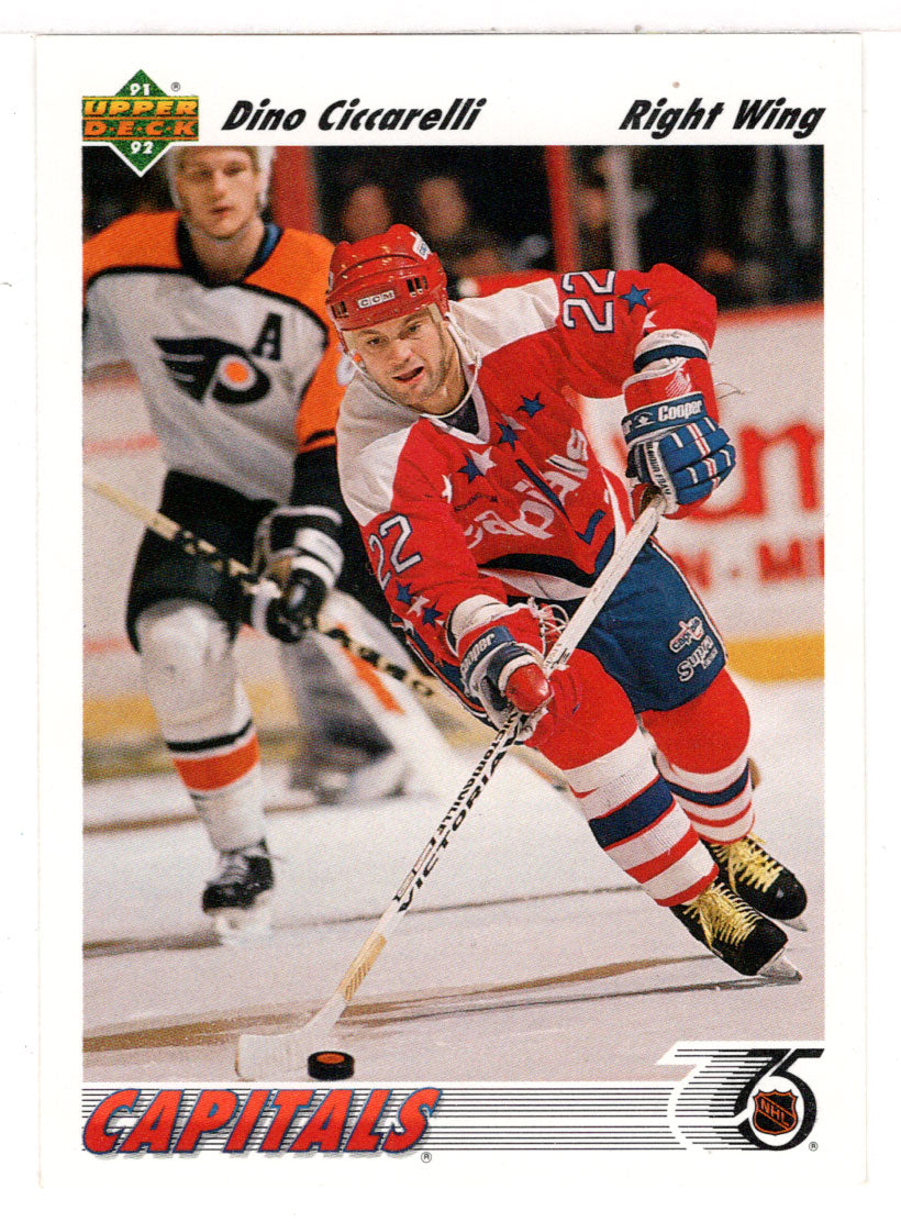 Dino Ciccarelli - Washington Capitals (NHL Hockey Card) 1991-92 Upper Deck # 276 Mint