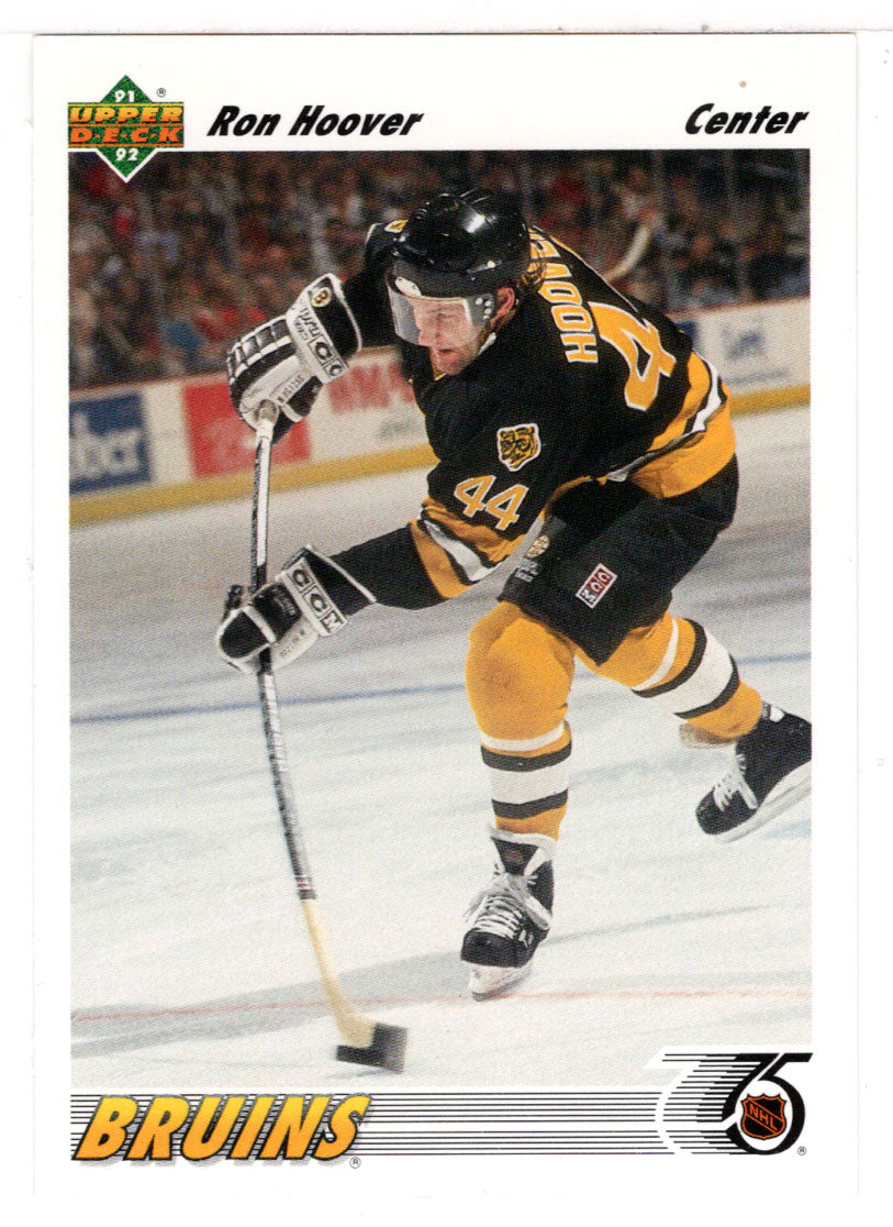 Ron Hoover RC - Boston Bruins (NHL Hockey Card) 1991-92 Upper Deck # 287 Mint