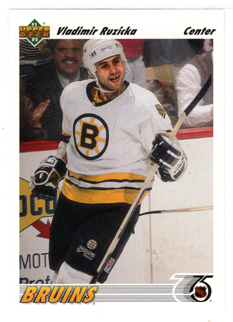 Vladimir Ruzicka - Boston Bruins (NHL Hockey Card) 1991-92 Upper Deck # 288 Mint