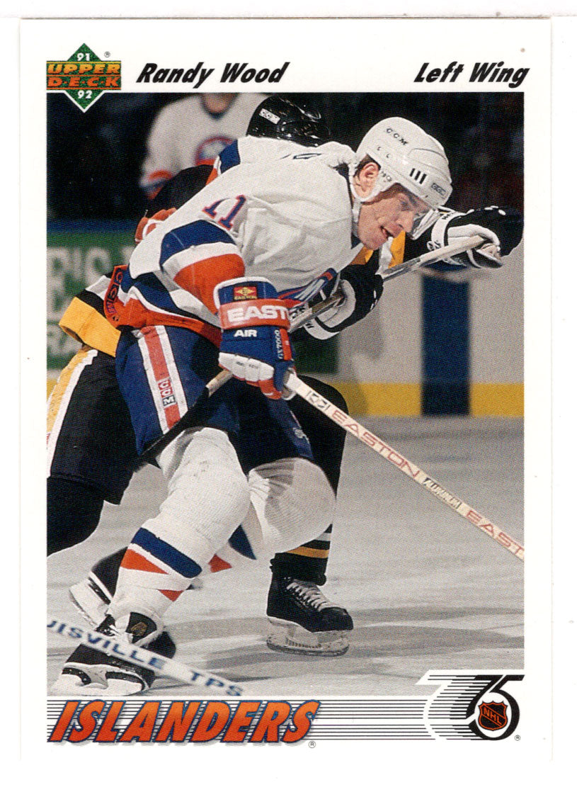 Randy Wood - New York Islanders (NHL Hockey Card) 1991-92 Upper Deck # 289 Mint