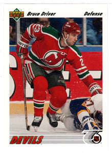 Bruce Driver - New Jersey Devils (NHL Hockey Card) 1991-92 Upper Deck # 292 Mint