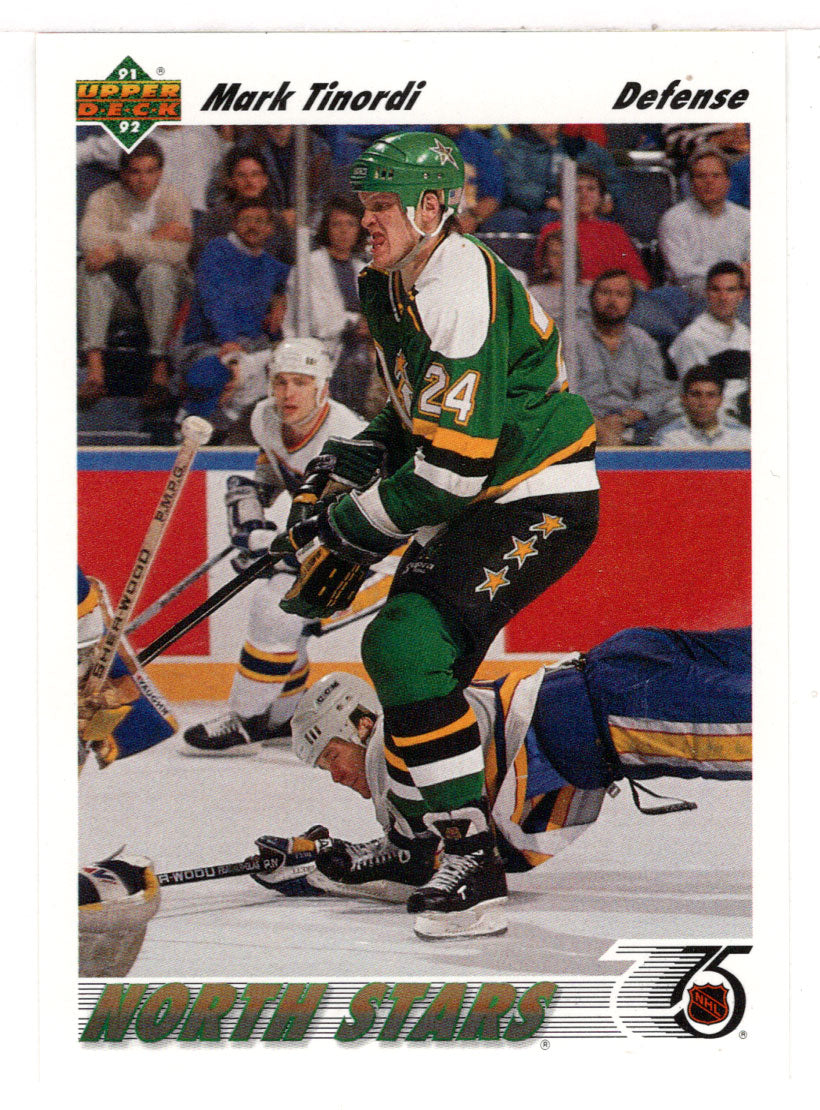 Mark Tinordi - Minnesota North Stars (NHL Hockey Card) 1991-92 Upper Deck # 295 Mint