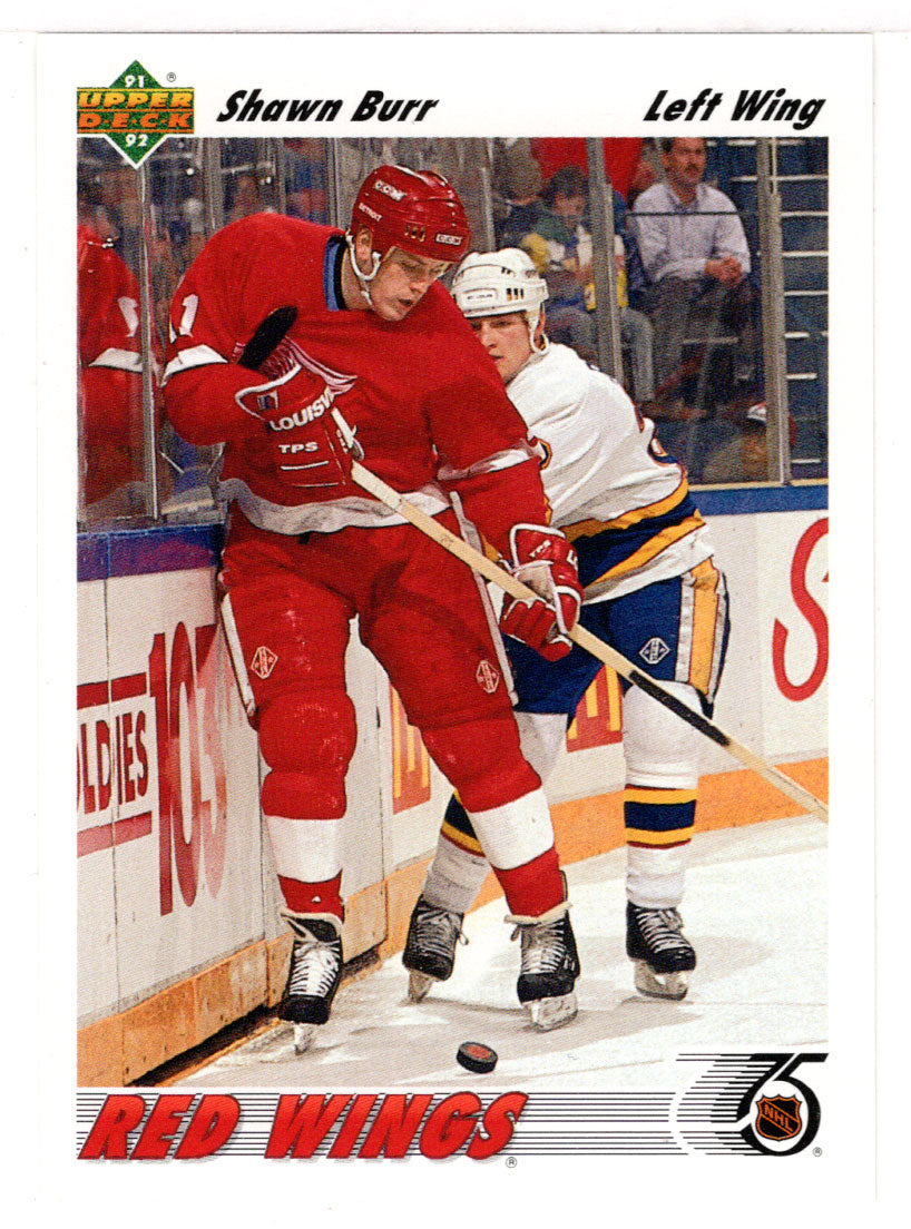 Shawn Burr - Detroit Red Wings (NHL Hockey Card) 1991-92 Upper Deck # 315 Mint