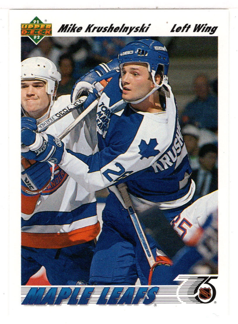 Mike Krushelnyski - Toronto Maple Leafs (NHL Hockey Card) 1991-92 Upper Deck # 320 Mint