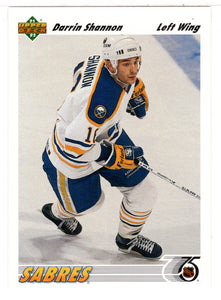 Darrin Shannon - Buffalo Sabres (NHL Hockey Card) 1991-92 Upper Deck # 322 Mint