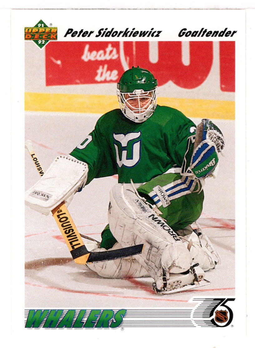 Peter Sidorkiewicz - Hartford Whalers (NHL Hockey Card) 1991-92 Upper Deck # 325 Mint