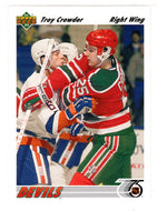 Troy Crowder - New Jersey Devils (NHL Hockey Card) 1991-92 Upper Deck # 342 Mint