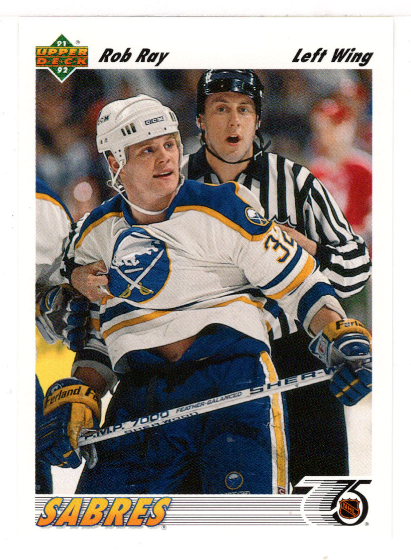 Rob Ray - Buffalo Sabres (NHL Hockey Card) 1991-92 Upper Deck # 349 Mint
