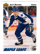 Scott Thornton - Toronto Maple Leafs (NHL Hockey Card) 1991-92 Upper Deck # 353 Mint