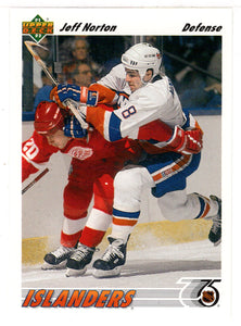 Jeff Norton - New York Islanders (NHL Hockey Card) 1991-92 Upper Deck # 357 Mint