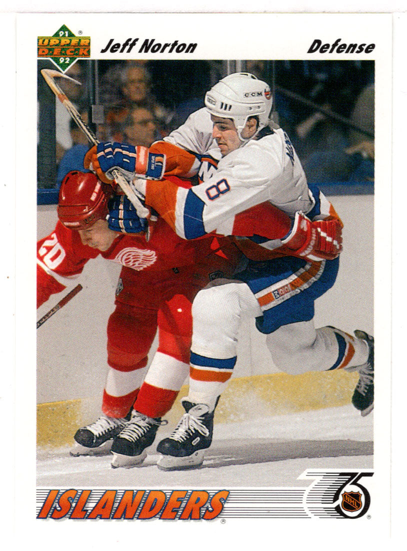 Jeff Norton - New York Islanders (NHL Hockey Card) 1991-92 Upper Deck # 357 Mint