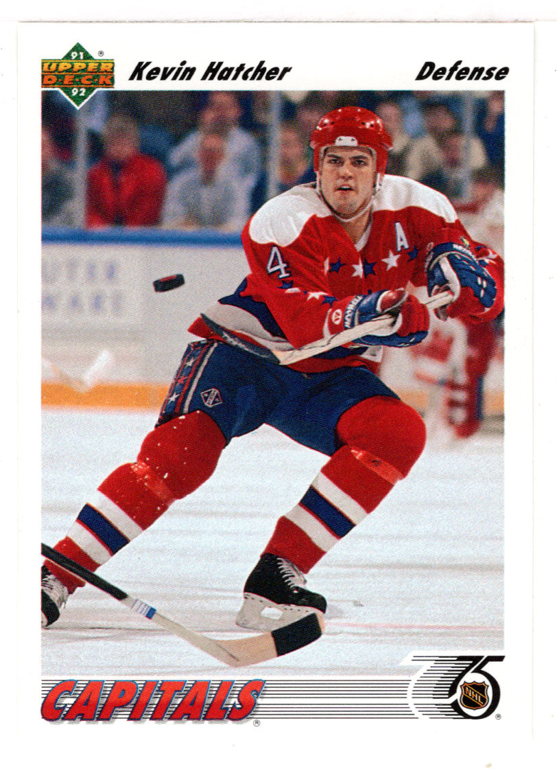 Kevin Hatcher - Washington Capitals (NHL Hockey Card) 1991-92 Upper Deck # 361 Mint