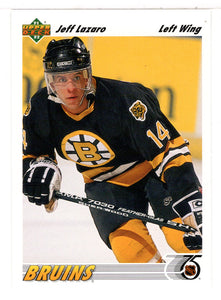 Jeff Lazaro RC - Boston Bruins (NHL Hockey Card) 1991-92 Upper Deck # 364 Mint