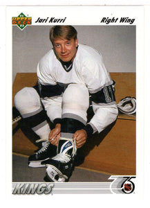 Jari Kurri - Los Angeles Kings (NHL Hockey Card) 1991-92 Upper Deck # 366 Mint