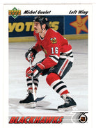 Michel Goulet - Chicago Blackhawks (NHL Hockey Card) 1991-92 Upper Deck # 374 Mint