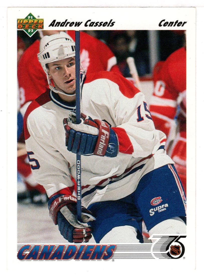 Andrew Cassels - Montreal Canadiens (NHL Hockey Card) 1991-92 Upper Deck # 379 Mint