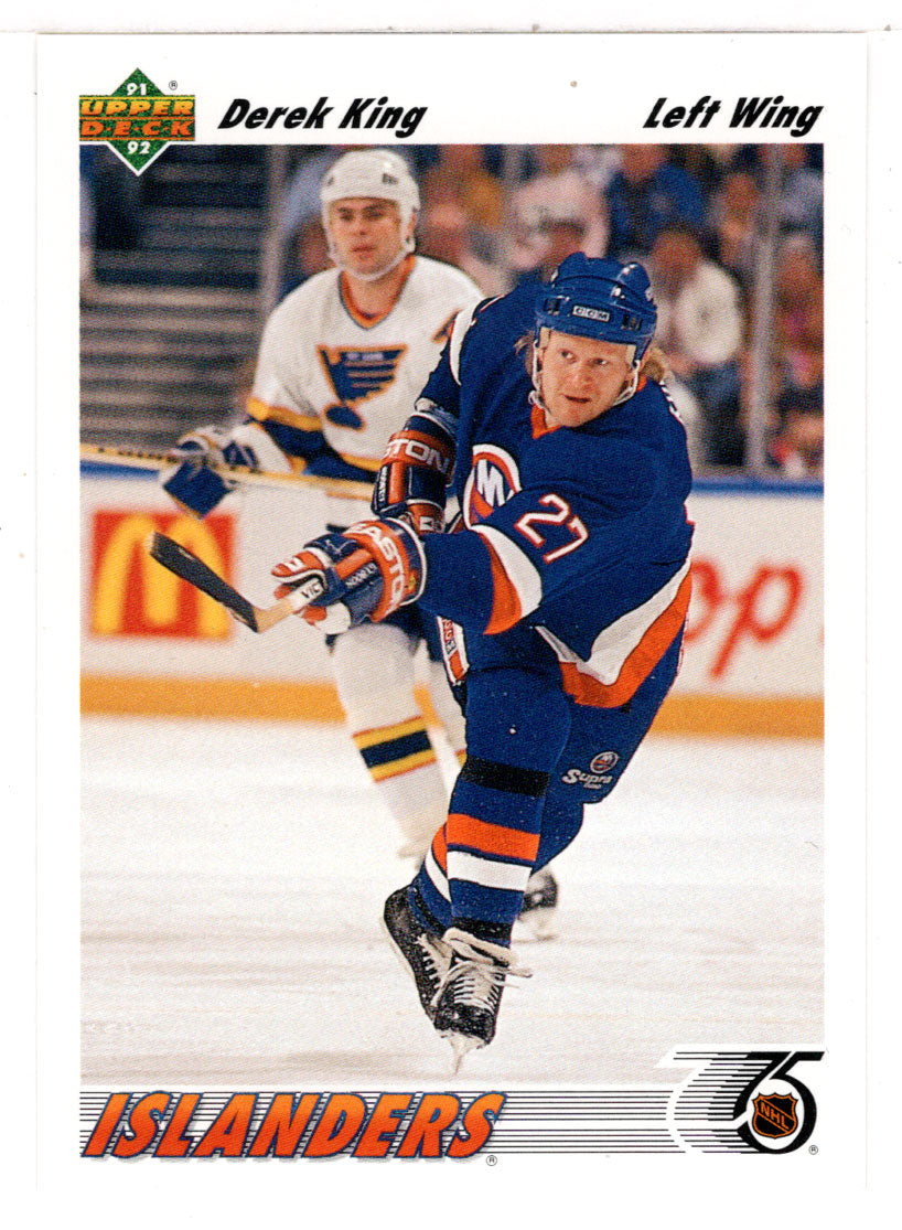 Derek King - New York Islanders (NHL Hockey Card) 1991-92 Upper Deck # 382 Mint