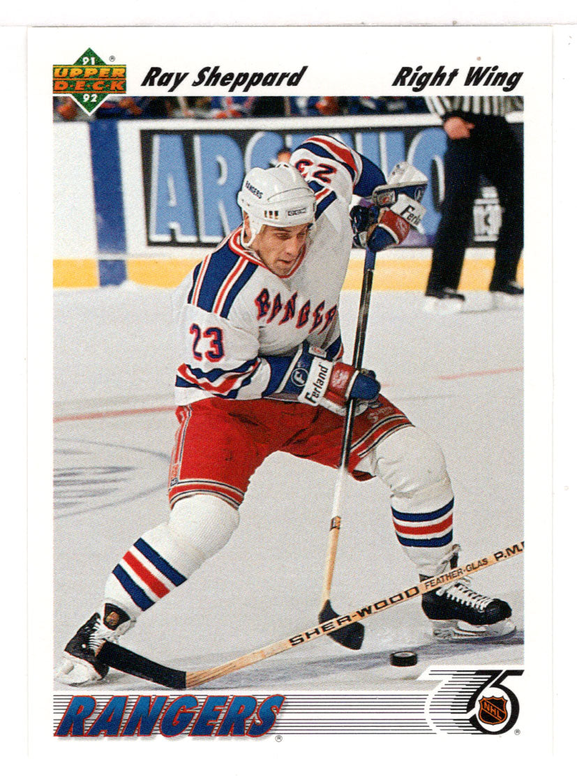 Ray Sheppard - New York Rangers (NHL Hockey Card) 1991-92 Upper Deck # 390 Mint