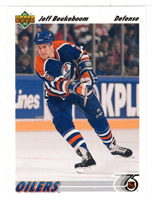 Jeff Beukeboom - Edmonton Oilers (NHL Hockey Card) 1991-92 Upper Deck # 394 Mint