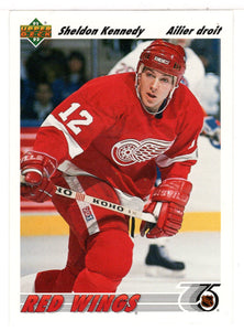 Sheldon Kennedy - Detroit Red Wings (NHL Hockey Card) 1991-92 Upper Deck # 408 Mint