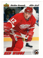Sheldon Kennedy - Detroit Red Wings (NHL Hockey Card) 1991-92 Upper Deck # 408 Mint