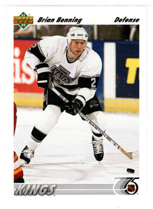 Brian Benning - Los Angeles Kings (NHL Hockey Card) 1991-92 Upper Deck # 415 Mint