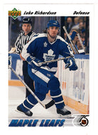Luke Richardson - Toronto Maple Leafs (NHL Hockey Card) 1991-92 Upper Deck # 418 Mint