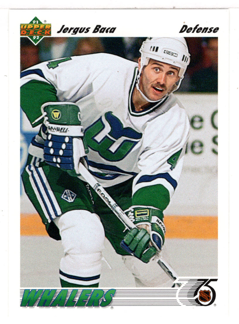 Jergus Baca - Hartford Whalers (NHL Hockey Card) 1991-92 Upper Deck # 425 Mint