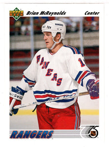 Brian McReynolds - New York Rangers (NHL Hockey Card) 1991-92 Upper Deck # 434 Mint