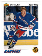 Steven Rice - New York Rangers - Star Rookie (NHL Hockey Card) 1991-92 Upper Deck # 441 Mint