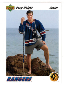 Doug Weight RC - New York Rangers - Star Rookie (NHL Hockey Card) 1991-92 Upper Deck # 444 Mint