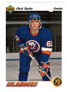 Chris Taylor RC - New York Islanders - Star Rookie (NHL Hockey Card) 1991-92 Upper Deck # 454 Mint