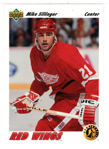 Mike Sillinger - Detroit Red Wings - Star Rookie (NHL Hockey Card) 1991-92 Upper Deck # 457 Mint