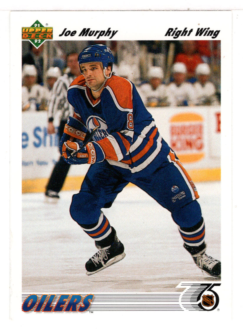 Joe Murphy - Edmonton Oilers (NHL Hockey Card) 1991-92 Upper Deck # 474 Mint