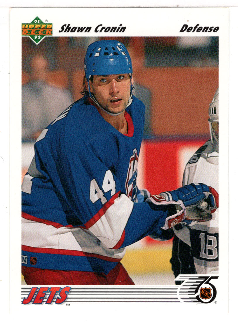 Shawn Cronin - Winnipeg Jets (NHL Hockey Card) 1991-92 Upper Deck # 478 Mint