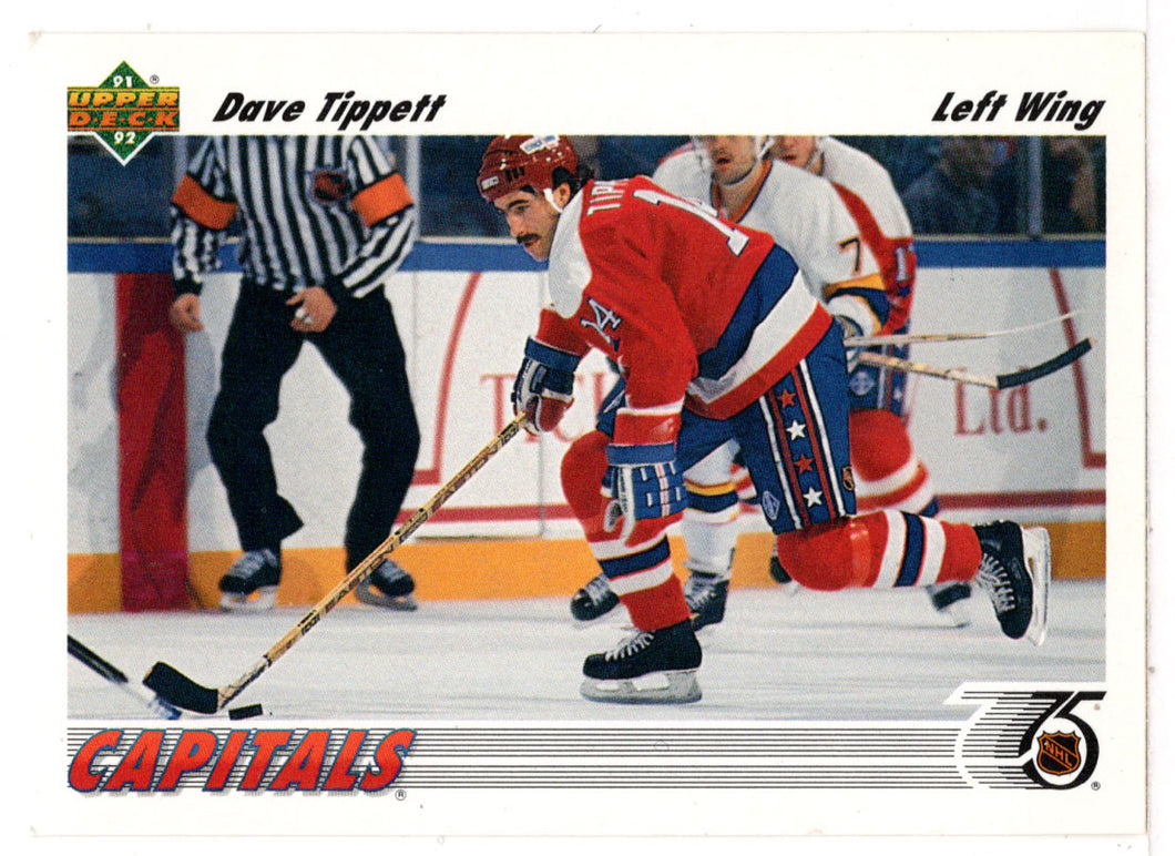 Dave Tippett - Washington Capitals (NHL Hockey Card) 1991-92 Upper Deck # 480 Mint