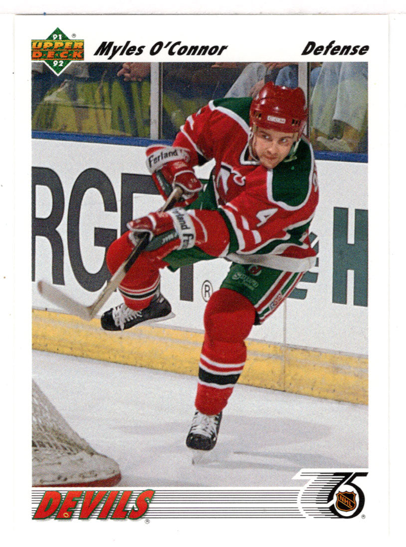 Myles O'Connor RC - New Jersey Devils (NHL Hockey Card) 1991-92 Upper Deck # 485 Mint