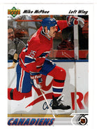 Mike McPhee - Montreal Canadiens (NHL Hockey Card) 1991-92 Upper Deck # 487 Mint