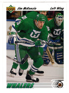 Jim McKenzie RC - Hartford Whalers (NHL Hockey Card) 1991-92 Upper Deck # 494 Mint