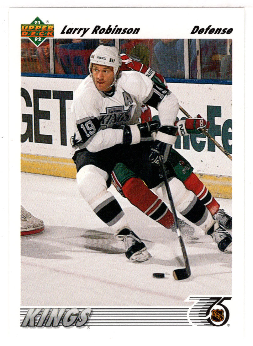Larry Robinson - Los Angeles Kings (NHL Hockey Card) 1991-92 Upper Deck # 499 Mint