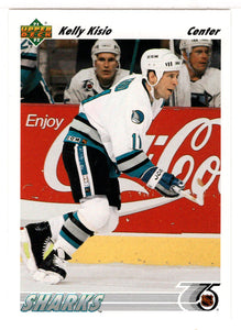 Kelly Kisio - San Jose Sharks (NHL Hockey Card) 1991-92 Upper Deck # 515 Mint
