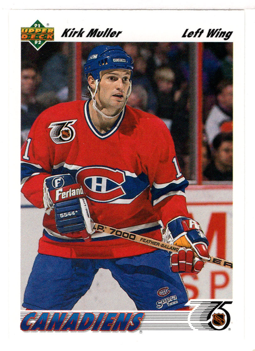 Kirk Muller - Montreal Canadiens (NHL Hockey Card) 1991-92 Upper Deck # 519 Mint