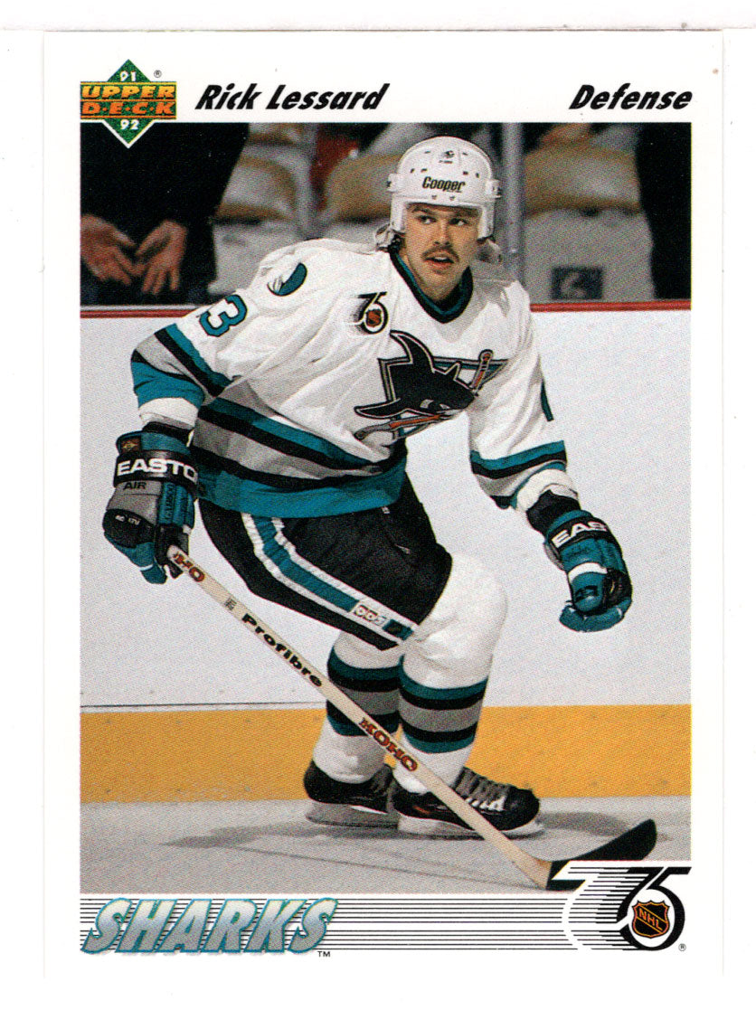Rick Lessard RC - San Jose Sharks (NHL Hockey Card) 1991-92 Upper Deck # 520 Mint