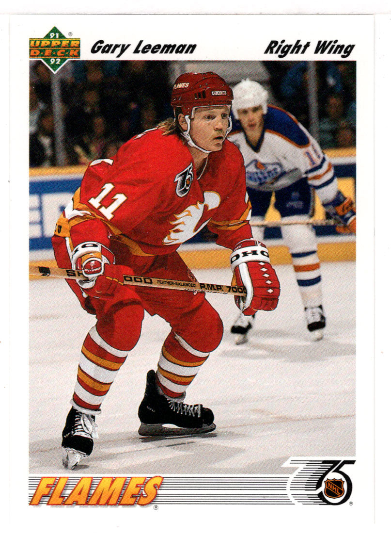 Gary Leeman - Calgary Flames (NHL Hockey Card) 1991-92 Upper Deck # 528 Mint