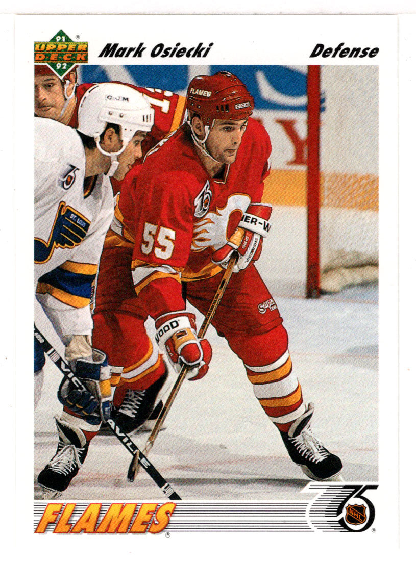 Mark Osiecki RC - Calgary Flames (NHL Hockey Card) 1991-92 Upper Deck # 533 Mint